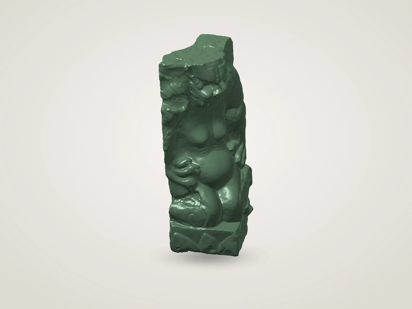 Kneeling Winged Monster — Chinese Bronze