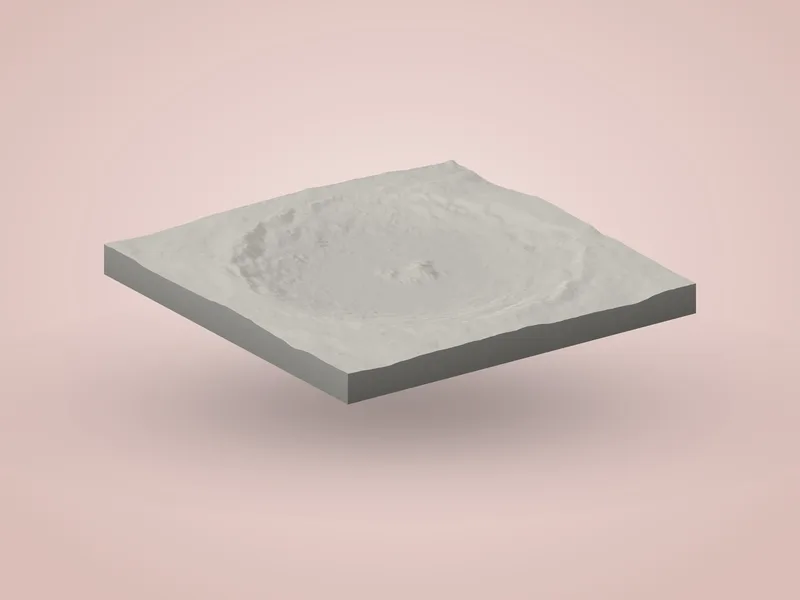 Tycho Crater Relief