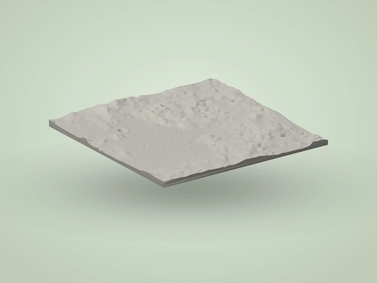 Apollo 16 Landing Site Relief