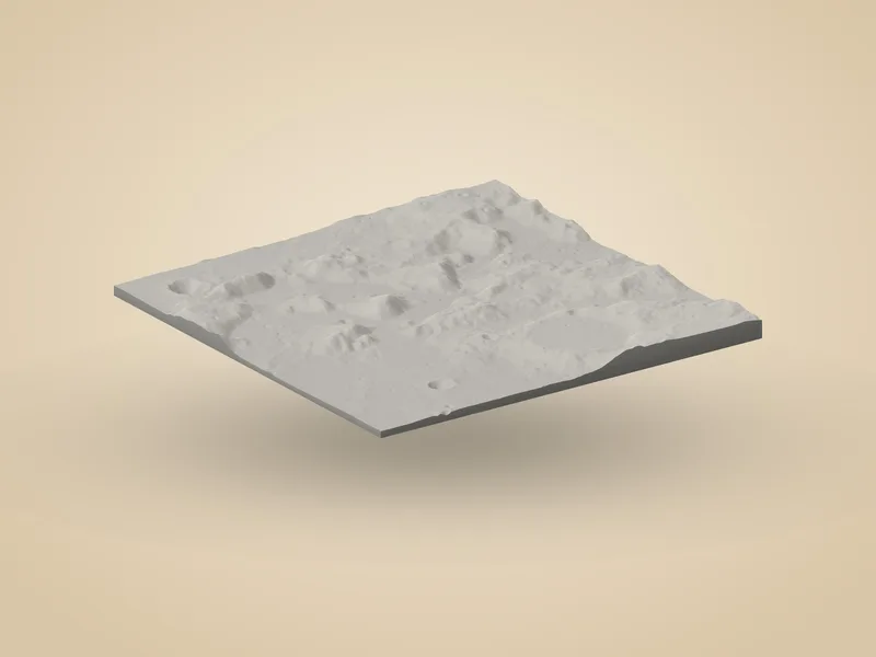 Apollo 17 Landing Site Relief