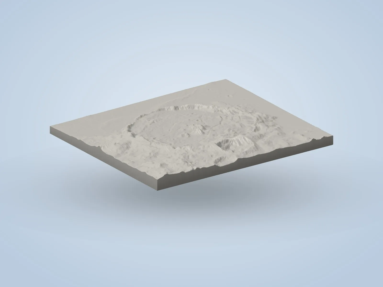 Gassendi Crater Relief