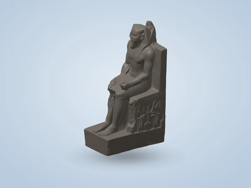 King Khafre Enthroned