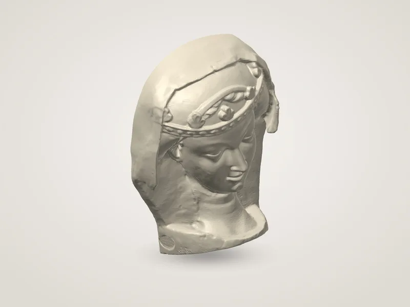 Foolish Virgin with Veil and Diadem