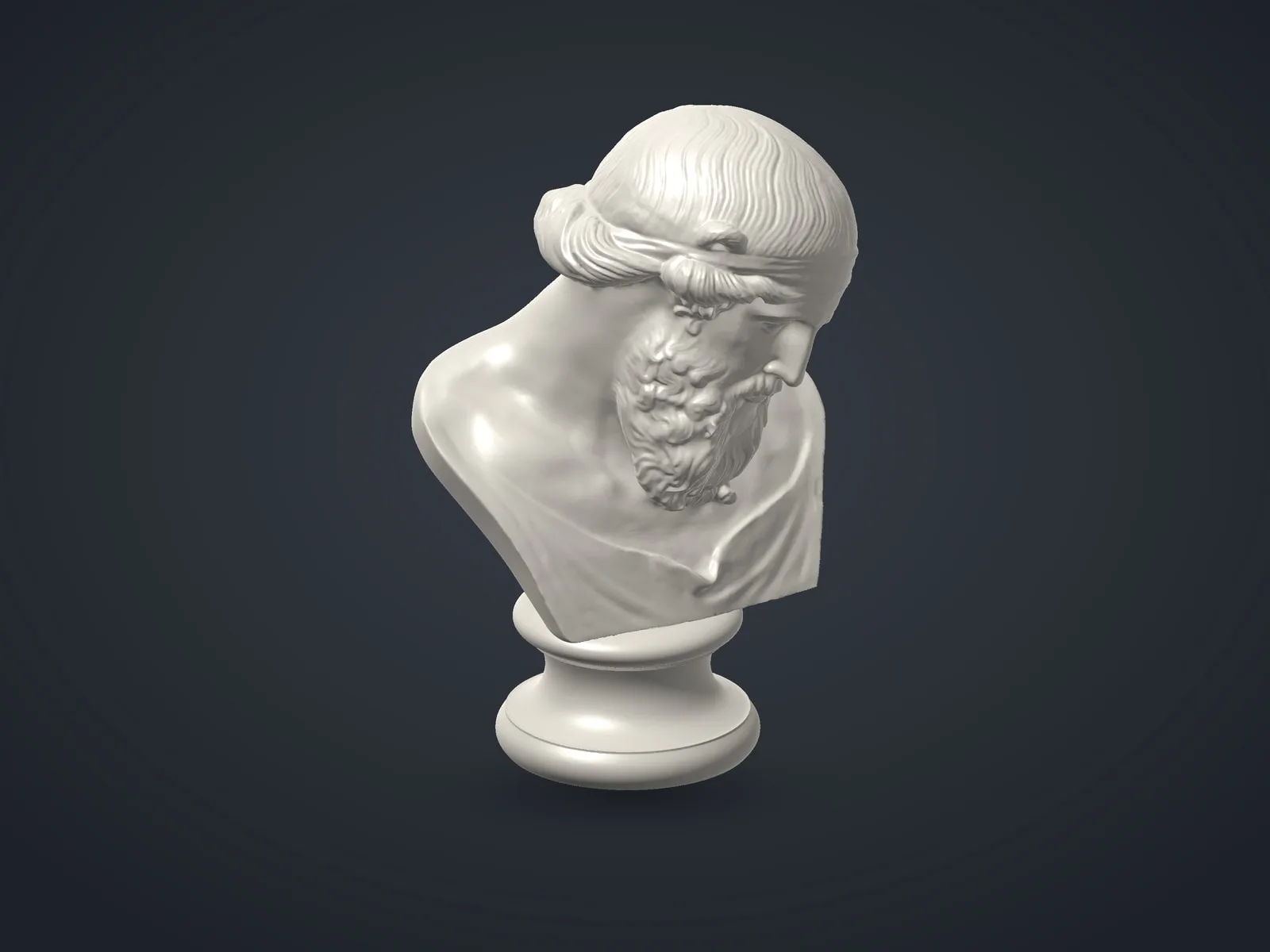 Bearded Priapus with a Diadem