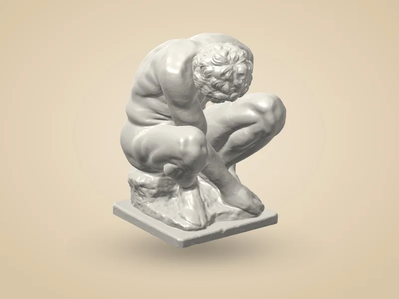 Crouching Boy (Michelangelo)
