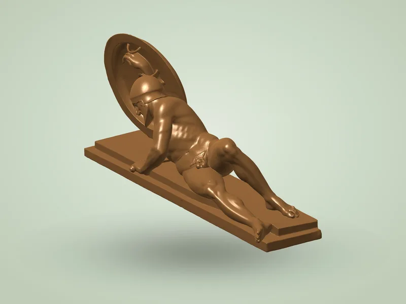 Wounded Warrior Lying Down I