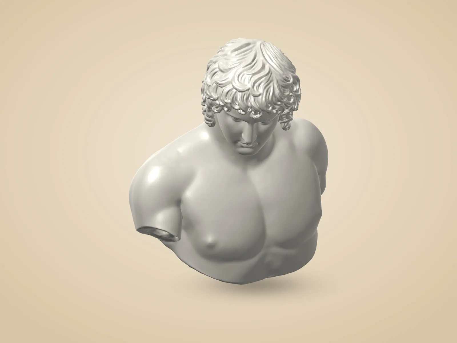 Antinous with Corkscrew Curls