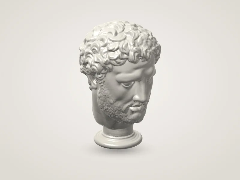 Head of a Standing Athlete