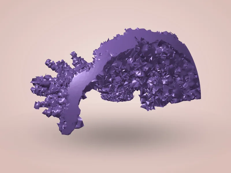 Wind Collision After Periastron