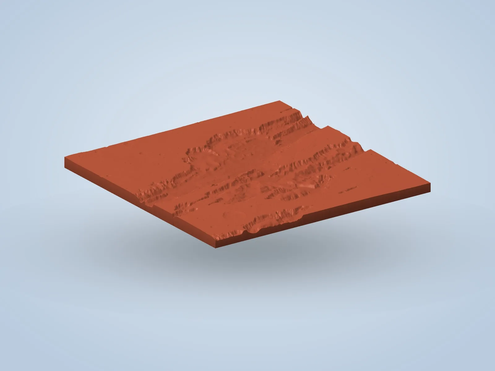 Mars: Valles Marineris Relief (3 Parts) — Part 2