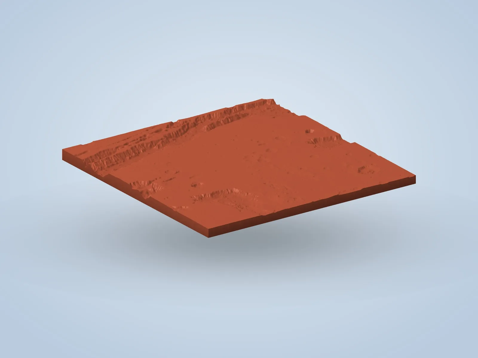 Mars: Valles Marineris Relief (3 Parts) — Part 3