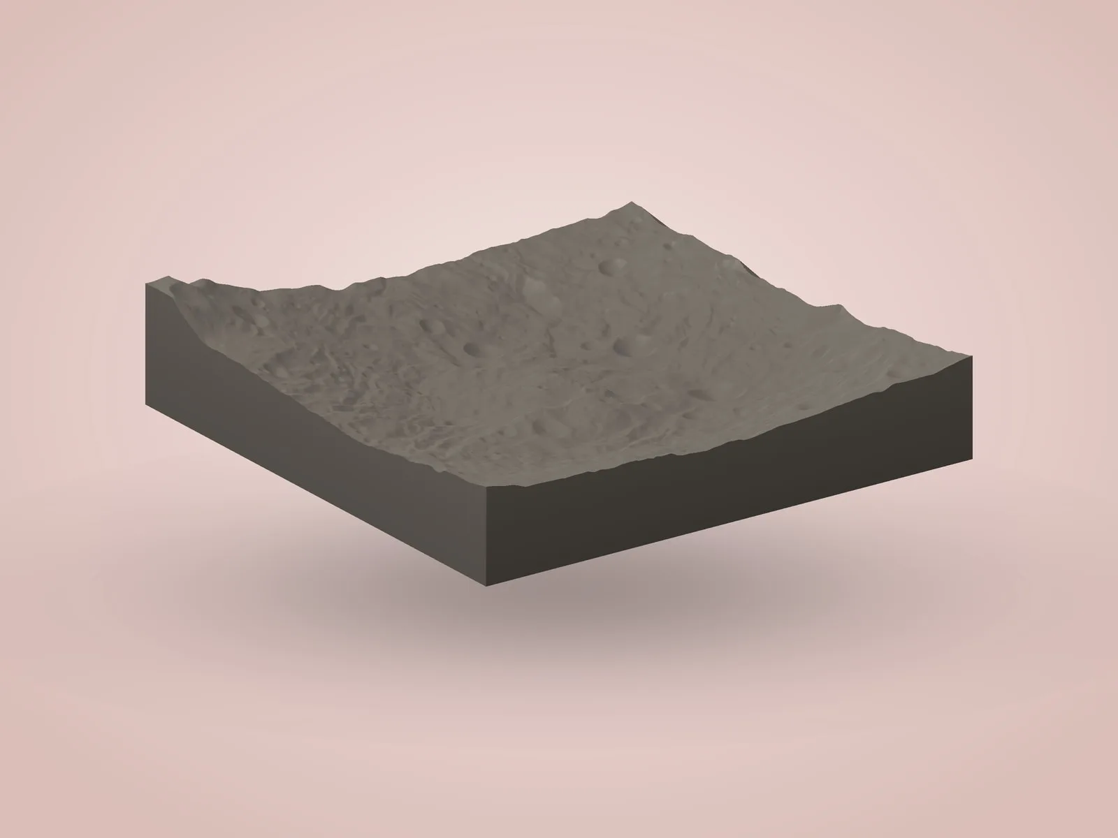 Vesta: Rheasilvia Basin Relief