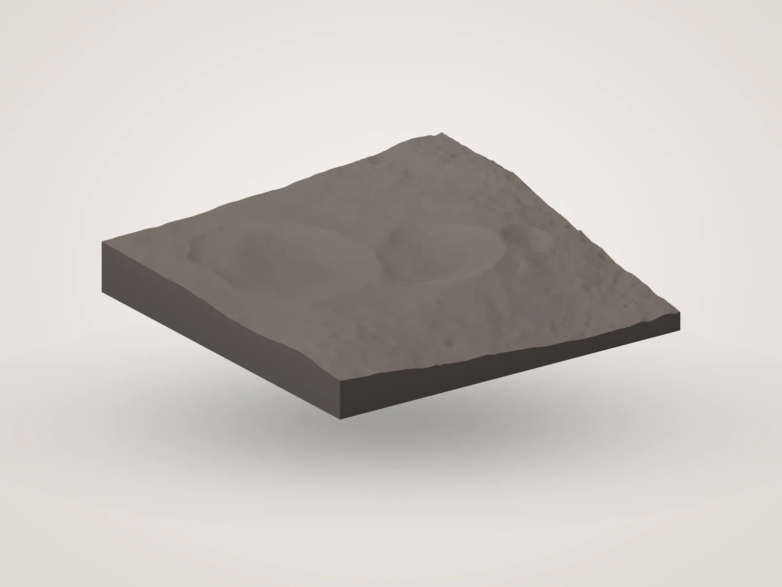 Vesta: Snowman Craters Relief