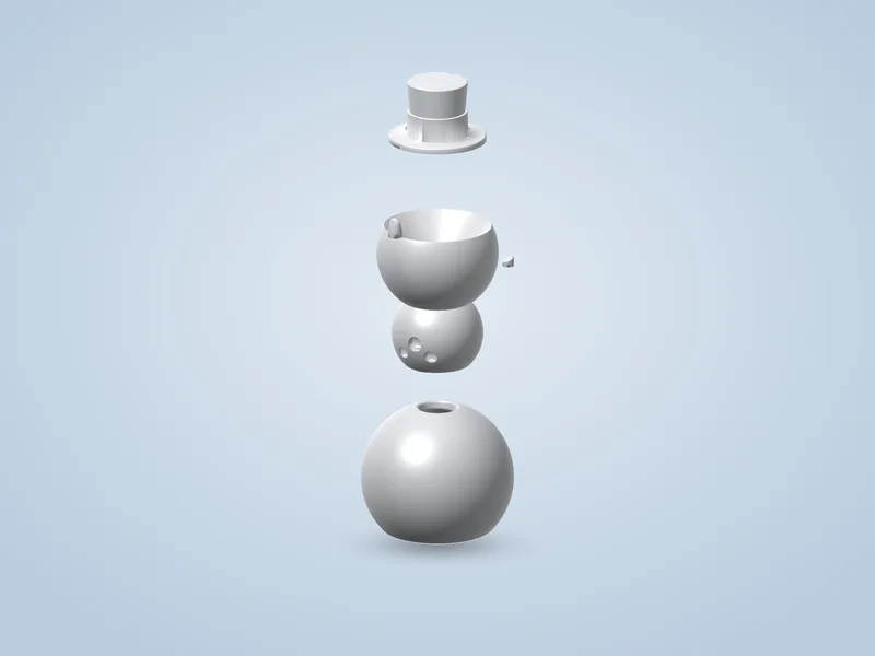 Articulated Snowman