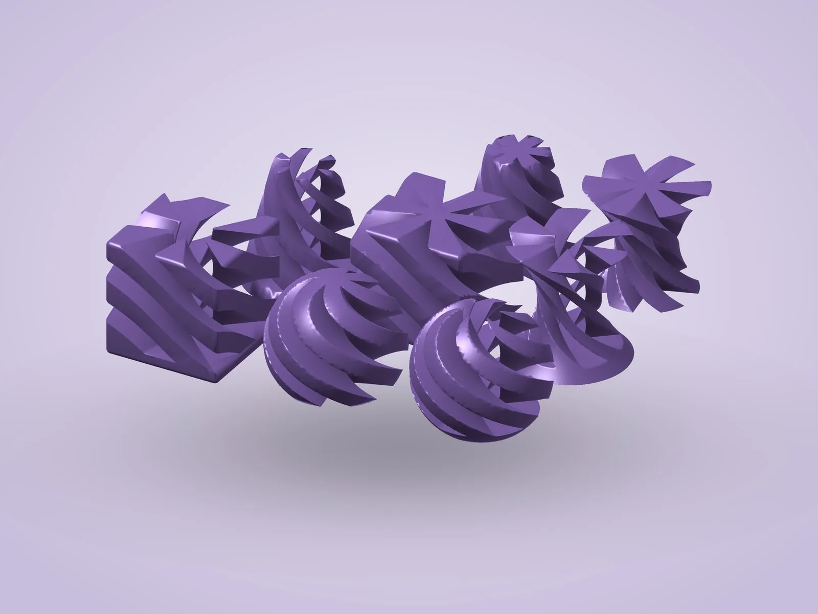 Interlocking Spiral Fidgets