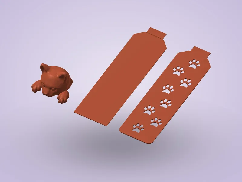 Peeking Cat Bookmark
