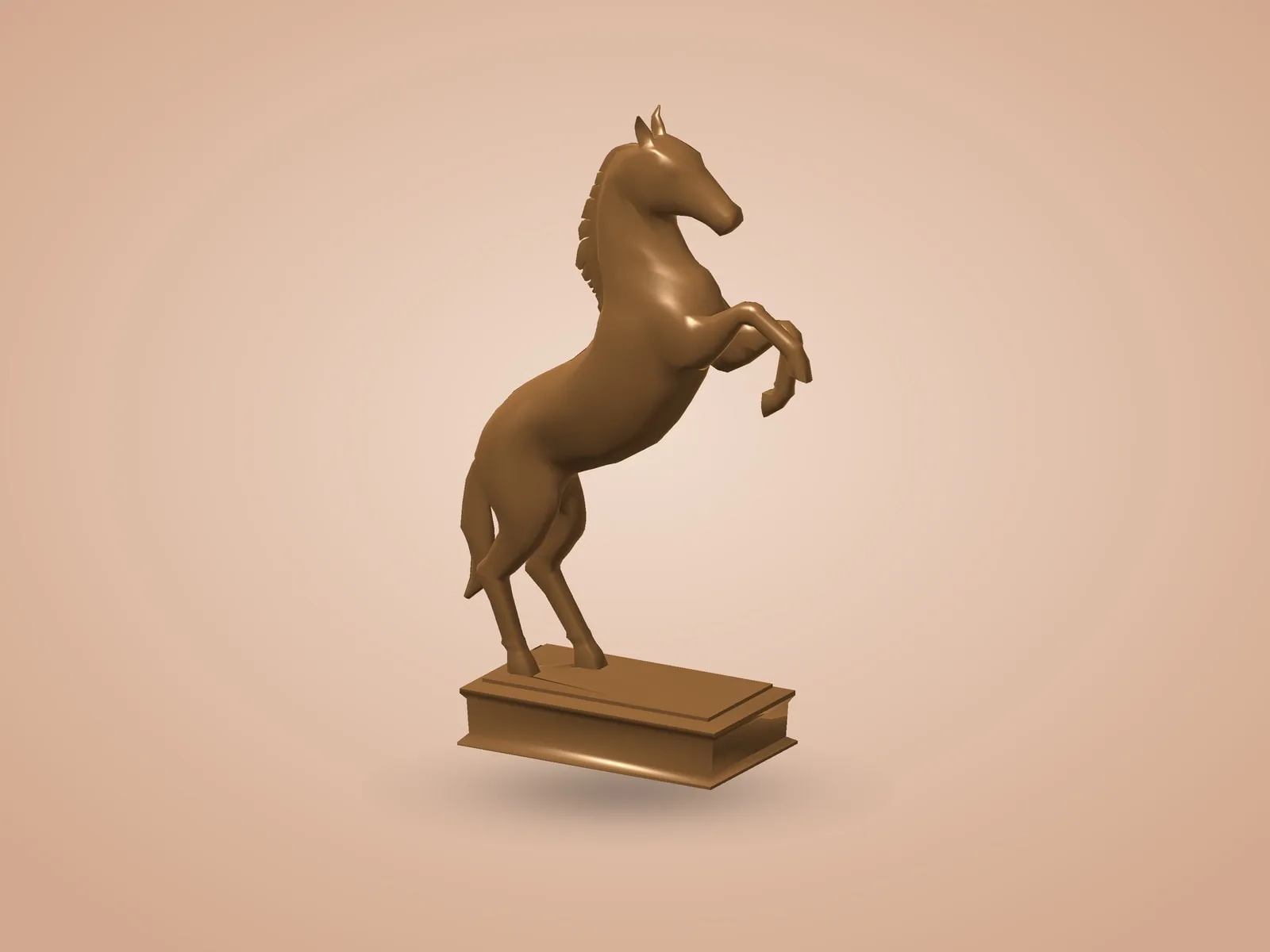 Rearing Horse (Low Poly)