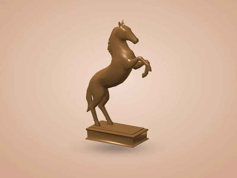 Rearing Horse (Low Poly)