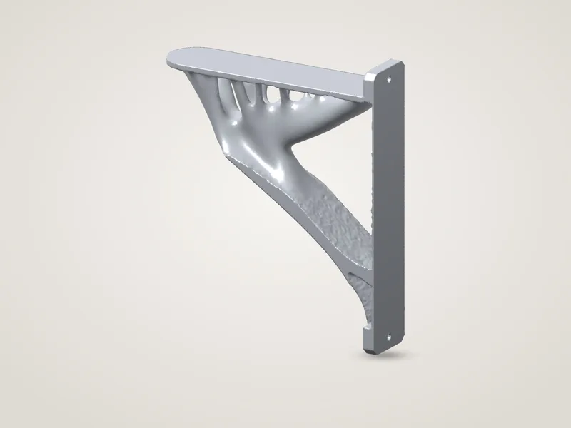 Topology-Optimised Shelf Bracket